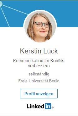 Kerstin Lück Linkedin Kontaktkarte